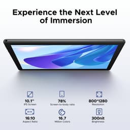 Doogee U10 - Tablet - Android15 - 16GB RAM + 128GB ROM (2TB TF) - 10 Inch IPS HD - 5060mAh - 2.0 GHz WIFI6 - 5060mah - 8mp+ 5mp - Grijs — thumbnail 3