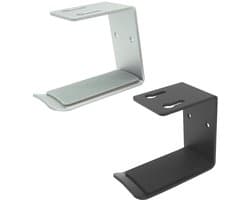 2 stucks Hoofdtelefoonhouder van aluminiumlegering, wandgemonteerde hoofdtelefoonstandaard, desktop displaystandaard, haak voor hoofdtelefoonrek, accessoires