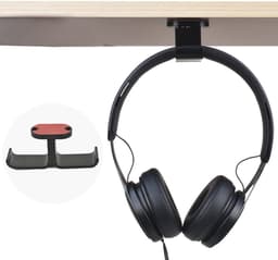 Koptelefoon standaard draaibaar dubbele koptelefoon haak stick on universele gaming koptelefoon standaard multifunctionele koptelefoon standaard haak Geschikt voorXbox, Bose koptelefoons, etc. — thumbnail 4