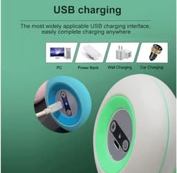 Mini spiermassager Spierontspanning USB oplaadbaar 6 snelheden draagbare vibratiemassager voor nek, schouders en rug — thumbnail 3