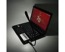 Dimbare LED USB-lamp met Flexibele Toetsenbordverlichting - 3 Niveaus Helderheid en Mini USB-lamp