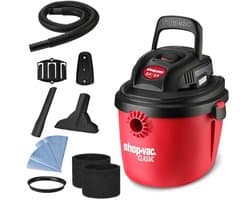 Compacte Nat-en Droog Stofzuiger 7,6 L met Opvouwbare Handgreep en Multifunctionele Accessoires