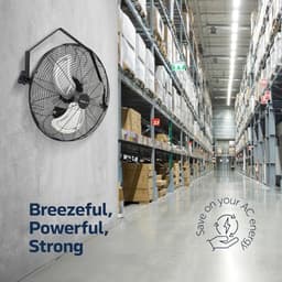 Industriële hogesnelheids wandventilator 4600 CFM - Krachtige 3-snelheden met 360 graden instelbaar — thumbnail 4