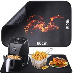 Hittebestendige Siliconen Mat voor Heteluchtfriteuse - Vuurvaste Antislip Aanrechtbeschermer 40 x 60 cm — thumbnail 1