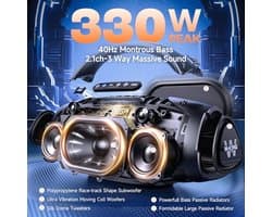 Draagbare Bluetooth Speaker 330W met IPX7 Waterdichtheid en 7.5'' Subwoofer