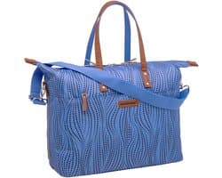 New Looxs Tendo Alma - Enkele Fietstas - Afneembare Fietstas met Haken - Shopper met Laptop Compartiment - 21 Liter - Blauw