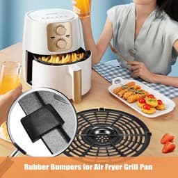 Vervangende airfryer, 4 rubberen bumpers, siliconen plaat en andere airfryer trays — thumbnail 3