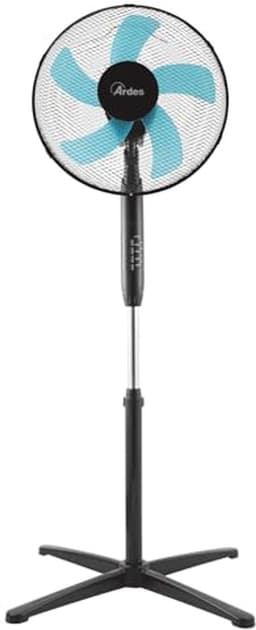 Stille Staande Ventilator met Afstandsbediening - 40 cm Oscillerend met 5 Vleugels en Instelbare Timer — thumbnail 3
