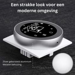 MKSS® Thermostaat voor cv - Draadloos met Wifi - Met App - Wit en Zwart — thumbnail 4