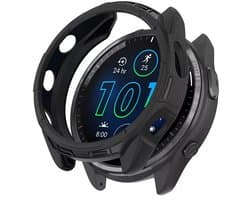 Strap-it Robuust TPU hoesje - bescherm case geschikt voor de Garmin Forerunner 965 (zwart)