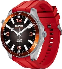 Pro Care Excellent Quality® Smartwatch 1.52 inch Dames Heren - Smartwatches - Bellen - AI Talk - O2 - Bloeddrukmeter - Hartslag - Wireless Laden - Message - Multisport - Slaapmeter - Alu Zilveren Case - RVS Zilveren Band - Gratis TPU Band Oranje — thumbnail 3