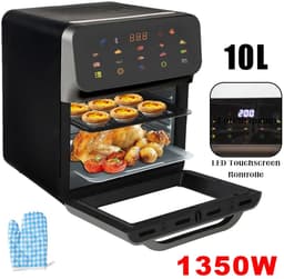 CS®- Airfryer- Airfryer oven- Heteluchtoven- 10 liter- 10 programma's- Led display- touchscreen — thumbnail 1