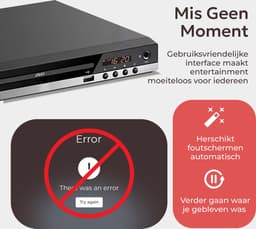 TM&DY DVD Speler met HDMI - 1080P Full HD - HDMI, RCA, USB en AUX Aansluiting - Regiovrij - Met Afstandsbediening — thumbnail 5