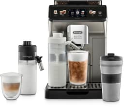 De'Longhi Eletta Explore ECAM450.86.T - Volautomatische espressomachine - 50+ koffierecepten- Warme en koude melk opschuimen- Cold Brew functie- Titanium — thumbnail 1