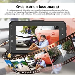 ApexArte® Dashcam voor Auto - Dualdashcam Voor en Achter - Full HD - 1080 - Zwart — thumbnail 5