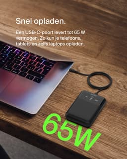 Belkin BoostCharge Pro Laptop Powerbank met Power Delivery 20.000 mAh Zwart — thumbnail 4