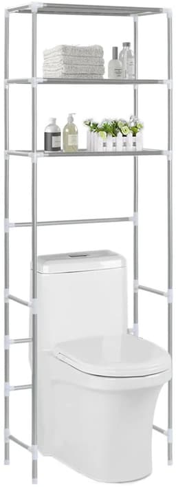 Wasmachine rek - Ombouw - Kast - Opbouwmeubel - Verhoger - Wasmachine meubel - Opbergkast - Ijzer -Zilver — thumbnail 1