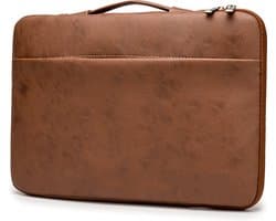 Lopoleis® Leren Laptoptas 13.3 inch – Bruin – Luxe Laptophoes – Laptop sleeve – Geschikt voor Macbook Air & Pro – PU leer