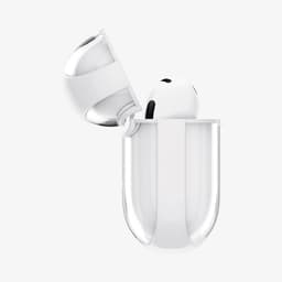 Spigen Ultra Hybrid - Hoesje Geschikt voor Apple AirPods 4 - Transparant Wit — thumbnail 2