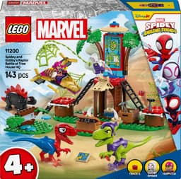 LEGO Marvel Spidey And His Amazing Friends - Spidey en Gobby's raptorstrijd bij de boomhut Constructiespeelgoed — thumbnail 1
