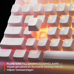 SteelSeries Apex 3 TKL - Wit - RGB Gaming Toetsenbord - US Qwerty - IP32 Waterbestendig — thumbnail 3