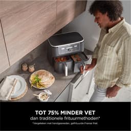 Foodi Max Dual Zone Airfryer – 2 Laden – 9.5L – 6-In-1 Functies – Olievrij – Anti-Aanbak – Vaatwasserbestendig – Zwart — thumbnail 11
