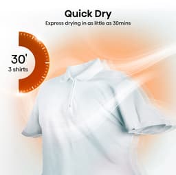 Hisense 3S Serie DH3S902BB3 - Zwarte Wasdroger met Energielabel C - Warmtepompdroger - 9kg - ConnectLife - Trommelverlichting - AutoDry - Quick Dry - Allergy Care — thumbnail 15