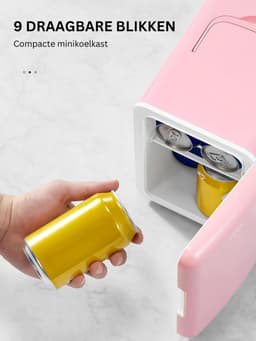 ApexArte® Minibar - Mini Koelkast - Skincare Fridge - Roze — thumbnail 3