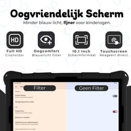 Bosstony Snelle Kids Tablet 10 inch - Ouderlijk Toezicht - 6000mAh Batterij - Android 13 - Incl Beschermpakket - Kindertablet vanaf 3 jaar — thumbnail 2