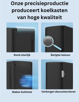 MKSS® Minibar - Mini Koelkast - Skincare Fridge - Ultra Black — thumbnail 3