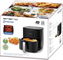 Emerio AF-131797.1 - grote digitale heteluchtfriteuse met dubbel verwarmingselement, niet meer tussentijds schudden en sneller klaar, 5,0 liter inhoud, 8 automatische programma's, Cool Touch, BPA-vrij, snel opwarmen, 2000 W — thumbnail 5