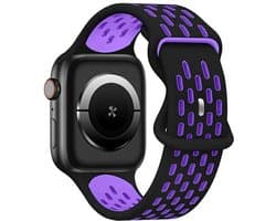 Beline Apple Watch New Sport Siliconen band 42/44/45/49 mm zwart en paars zwart/paars doos