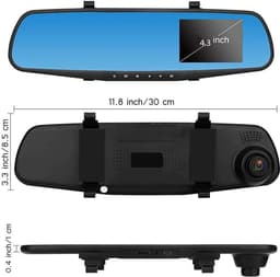 Lexium Dashcam voor auto - Dashcam - Dashcam voor auto voor en achter - Dashcam voor en achter - Dashcam voor en achter draadloos - Dual dashcam — thumbnail 2