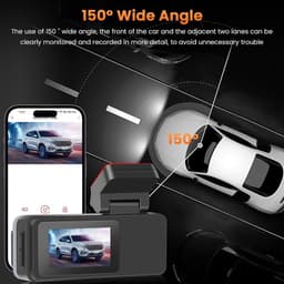 Voorste Auto WiFi Dashcam 2 Inch Scherm 150° Groothoek 1080P 64G SD-kaart Night Vision ADAS Loop Opname — thumbnail 5