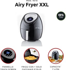 Ariete 4618/00 Airfryer XXL - hetelucht friteuse- 5.5 Liter - 1800 Watt - 7 Programma's - Zwart — thumbnail 3