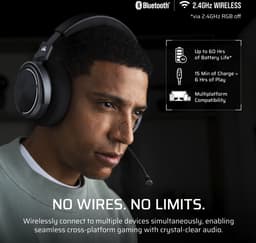 Corsair Virtuoso MAX - Gaming Headset - Draadloos - Xbox - Zwart — thumbnail 3