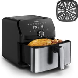 Tefal Easy Fry Mega EY855D heteluchtfriteuse 7,5 liter zwart roestvrijstaal digitale airfryer voor 8 personen — thumbnail 1