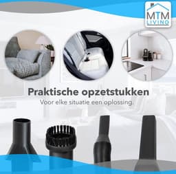 MTM Kruimeldief Snoerloos - Alles in één kruimelzuiger - Nat en droog vuil - Met oplaadstation — thumbnail 4