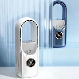 Mobiele Airco - Draagbare USB Luchtkoeler & Bladloze Ventilator - 6 Instelbare Sterktes - Stille Koelventilator & Luchtbevochtiger ( zwart ) — thumbnail 4
