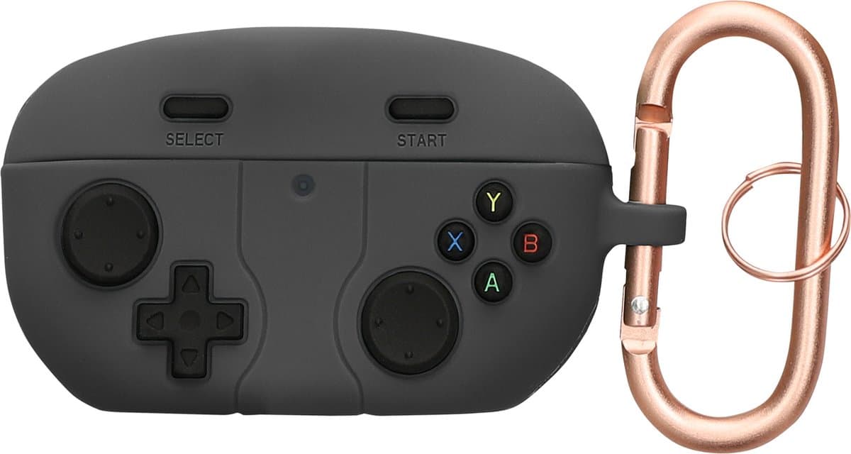 kwmobile Hoes geschikt voor Sony WF-1000XM5 - Siliconen cover voor oordopjes in zwart - Gameconsole design — afbeelding 1