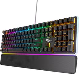 Royal Kludge RK918 - Gaming Toetsenbord - Mechanisch Toetsenbord - RGB - Zwart - Brown Switches - Met Polssteun — thumbnail 1