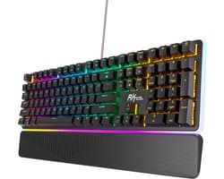 Royal Kludge RK918 - Gaming Toetsenbord - Mechanisch Toetsenbord - RGB - Zwart - Brown Switches - Met Polssteun