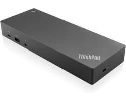Lenovo 40AF0135IT laptop dock & poortreplicator Bedraad USB 3.2 Gen 2 (3.1 Gen 2) Type-C Zwart