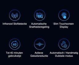 Draadloze Stofzuiger - Snoerloze Stofzuiger - Zonder Zak - 27000Pa - Met Stof Detector - Touchscreen Display — thumbnail 8