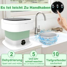 Mini Wasmachine met Centrifuge - Voor Kleine Wasgoed - Meerdere Programma's — thumbnail 4