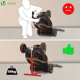 Hefset voor grasmaaiers - Hoogte verstelbaar 43-61cm, Maximaal 50kg — thumbnail 3