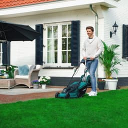 Grasmaaier 1300W met Grastrimmer 300W - Complete Set voor Efficiënt Grasonderhoud — thumbnail 2