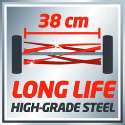 Handgrasmaaier 38 cm met contactloze snijtechniek en grote wielen — thumbnail 4