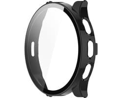 Strap-it Bundel Hard Case + Oplader - Geschikt voor Garmin Venu 3- Zwart Beschermhoesje met Glasplaat - USB Oplaadkabel - Schokbestendig - Smartwatch Accessoires - 2 in 1 Bundel