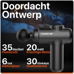 Xssive Mini Massage Gun - 3200 RPM - Professioneel Massage Apparaat - Krachtige Massagegun in Zakformaat - 30 Snelheden — thumbnail 3